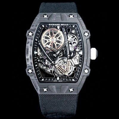 RICHARD MILLE Factory RM 27-05 Flying Tourbillon Rafael Nadal Black Carbon Fibre Diameter 47.25mm Watch